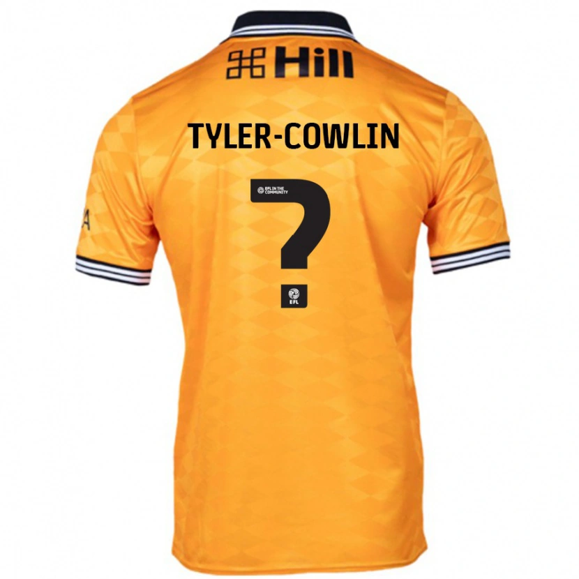 Danxen Niño Camiseta Danny Tyler-Cowlin #0 Naranja 1ª Equipación 2024/25 La Camisa