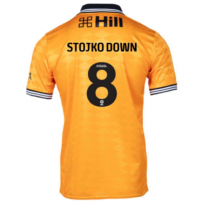 Danxen Niño Camiseta Alysha Stojko-Down #8 Naranja 1ª Equipación 2024/25 La Camisa