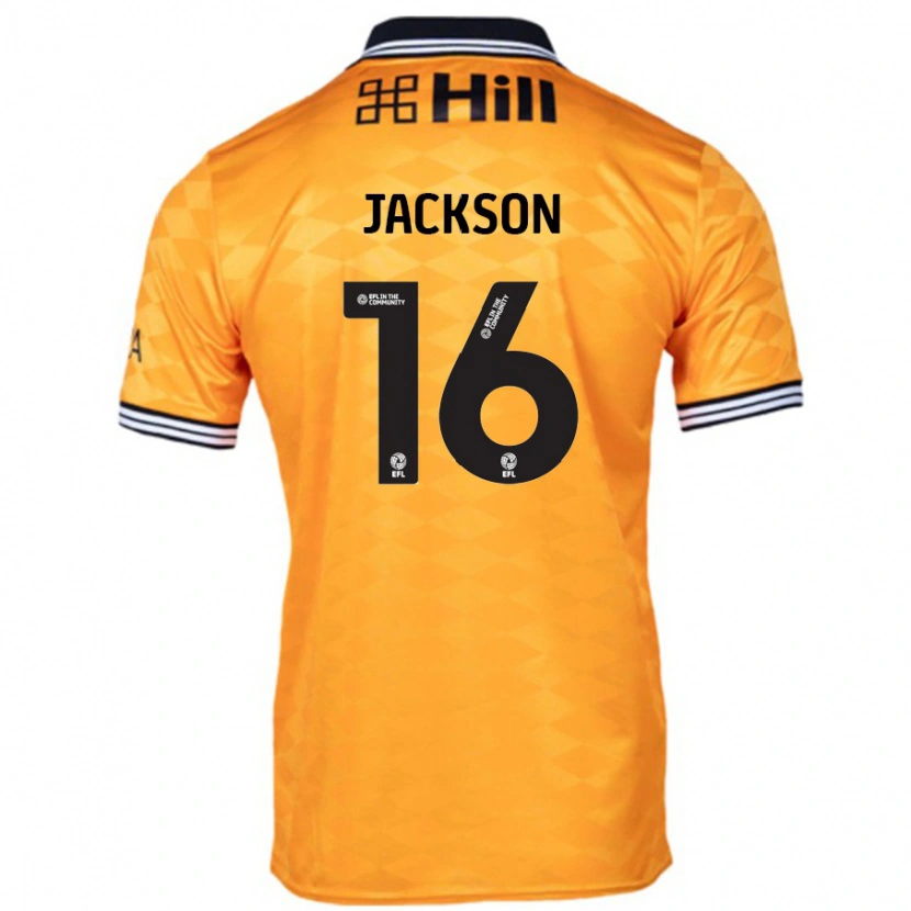 Danxen Niño Camiseta Abbie Jackson #16 Naranja 1ª Equipación 2024/25 La Camisa