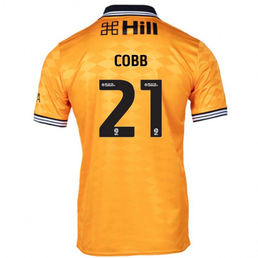 Danxen Niño Camiseta Serena Cobb #21 Naranja 1ª Equipación 2024/25 La Camisa