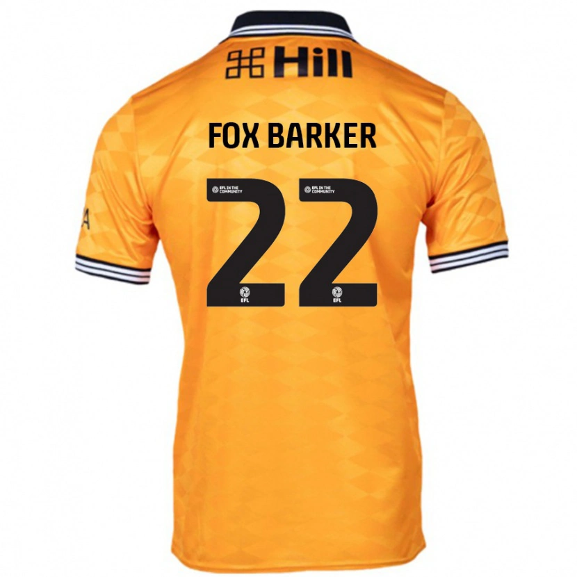 Danxen Niño Camiseta Mistie Fox-Barker #22 Naranja 1ª Equipación 2024/25 La Camisa