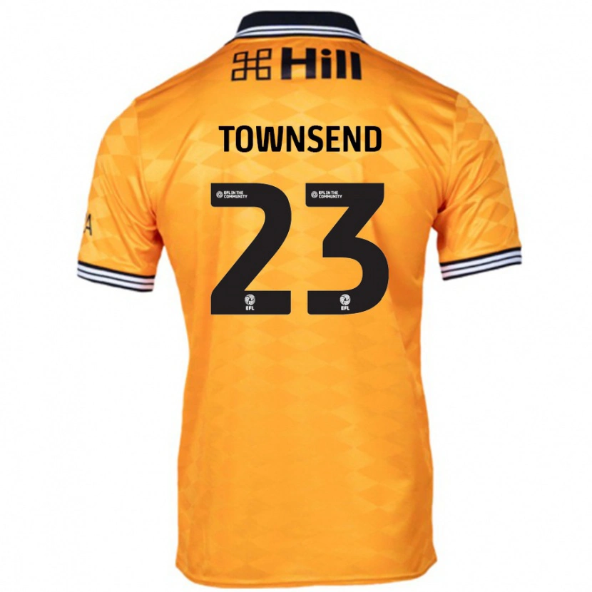 Danxen Niño Camiseta Eleanor Townsend #23 Naranja 1ª Equipación 2024/25 La Camisa