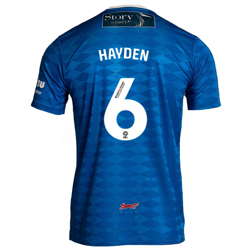 Danxen Niño Camiseta Aaron Hayden #6 Azul 1ª Equipación 2024/25 La Camisa