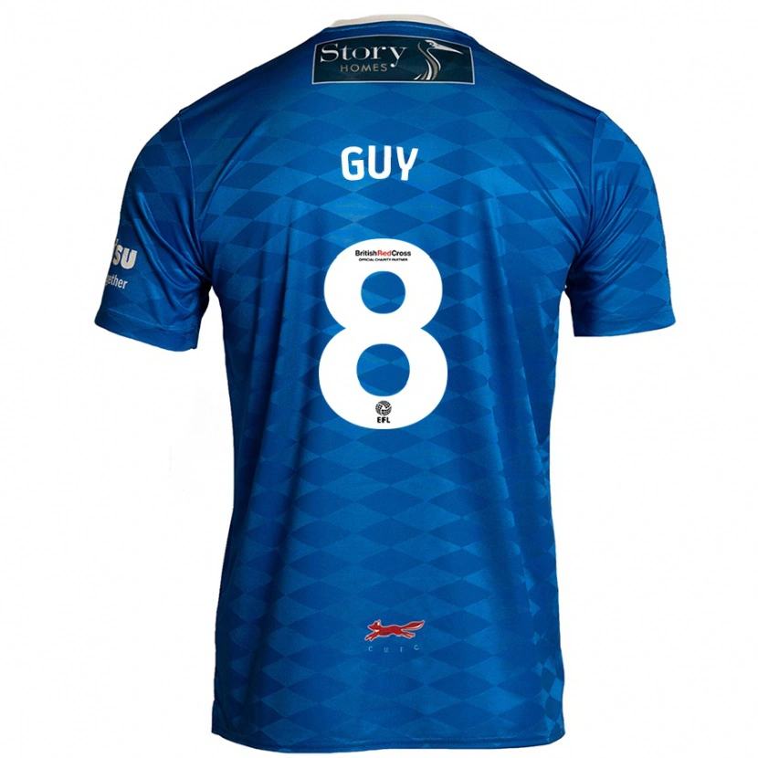 Danxen Niño Camiseta Callum Guy #8 Azul 1ª Equipación 2024/25 La Camisa