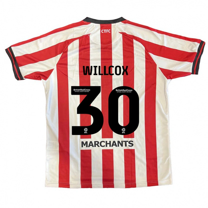 Danxen Niño Camiseta Freddy Willcox #30 Rojo Blanco 1ª Equipación 2024/25 La Camisa