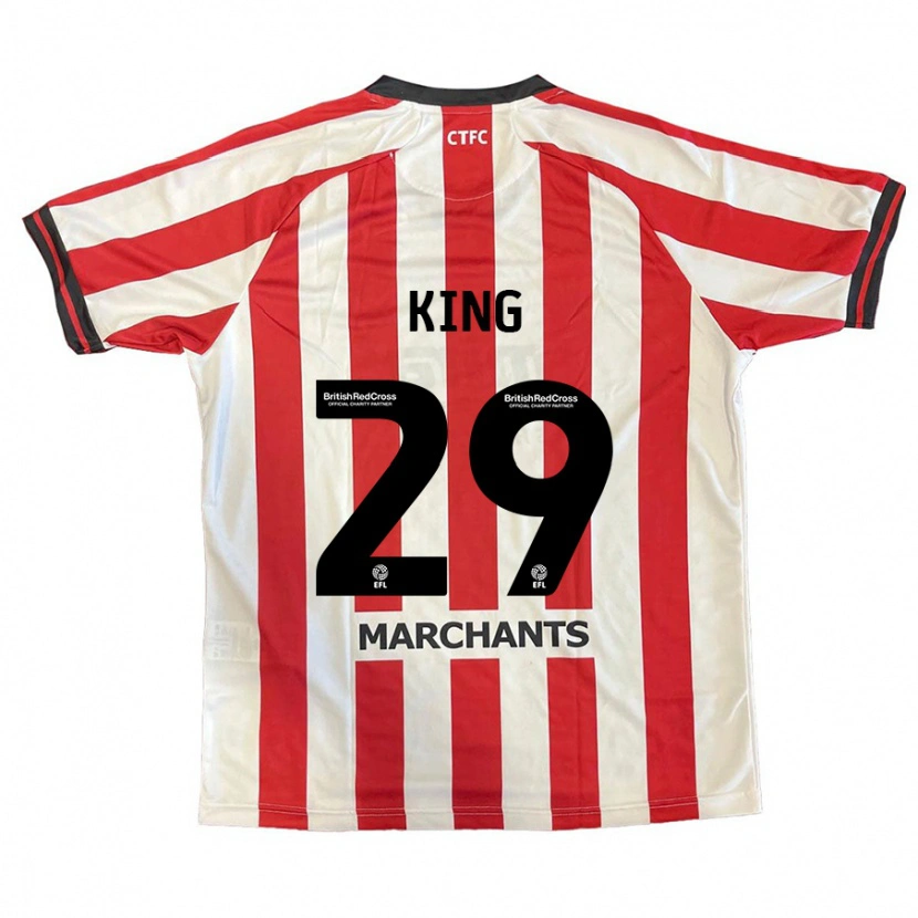 Danxen Niño Camiseta Tom King #29 Rojo Blanco 1ª Equipación 2024/25 La Camisa