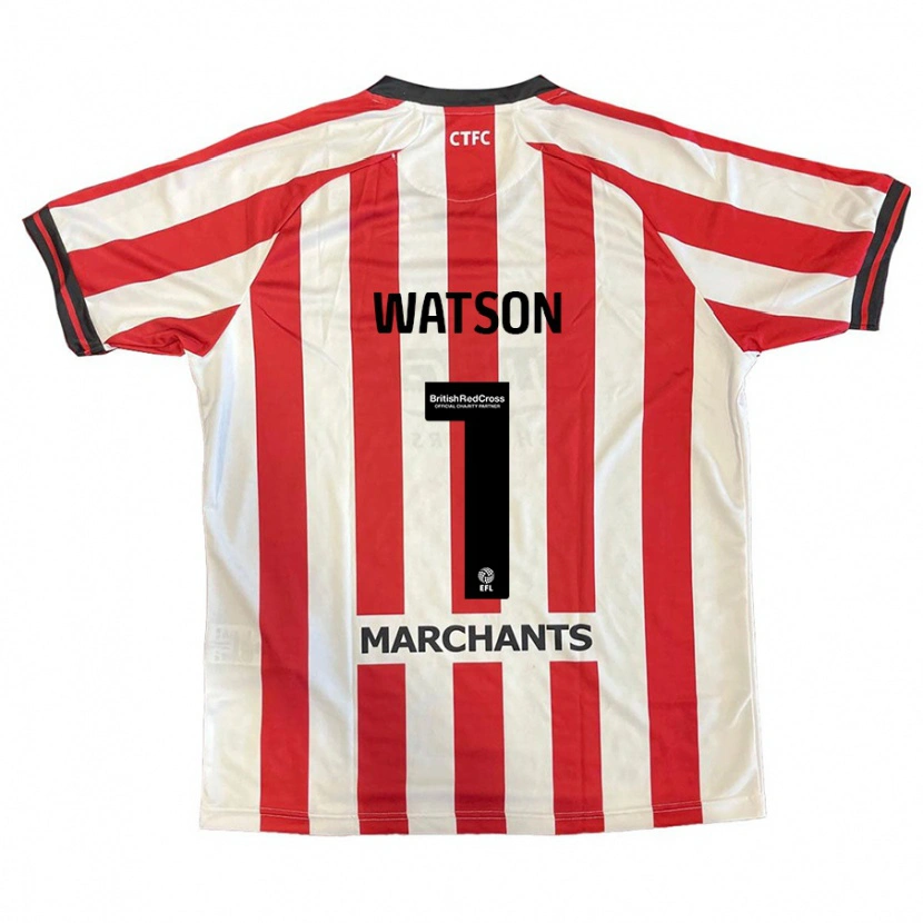 Danxen Niño Camiseta Aimee Watson #1 Rojo Blanco 1ª Equipación 2024/25 La Camisa