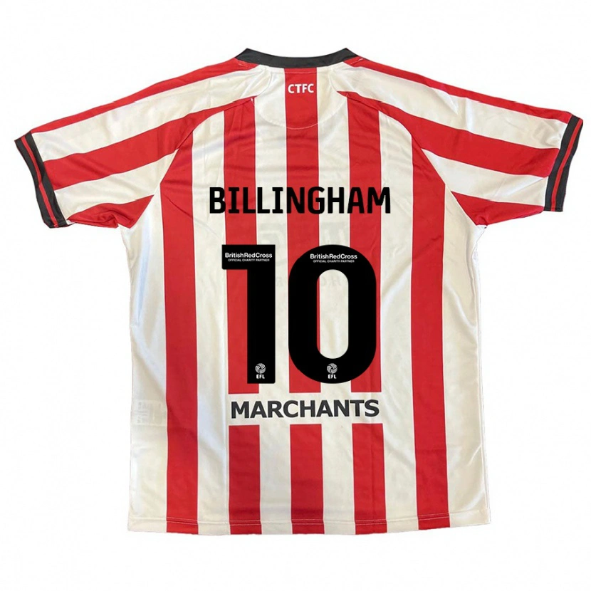 Danxen Niño Camiseta Lily Billingham #10 Rojo Blanco 1ª Equipación 2024/25 La Camisa