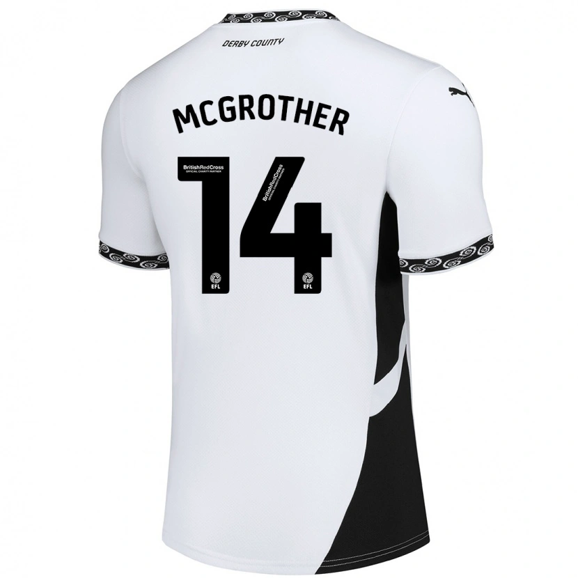 Danxen Niño Camiseta Becky Mcgrother #14 Blanco Negro 1ª Equipación 2024/25 La Camisa