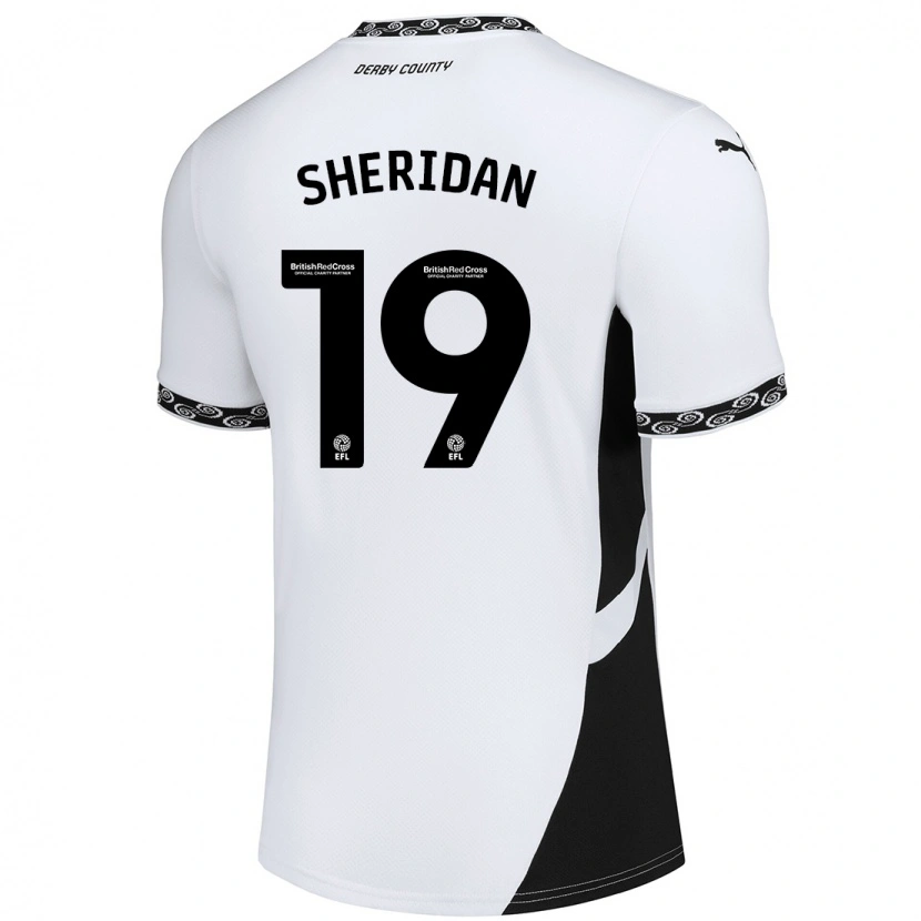 Danxen Niño Camiseta Isabel Sheridan #19 Blanco Negro 1ª Equipación 2024/25 La Camisa