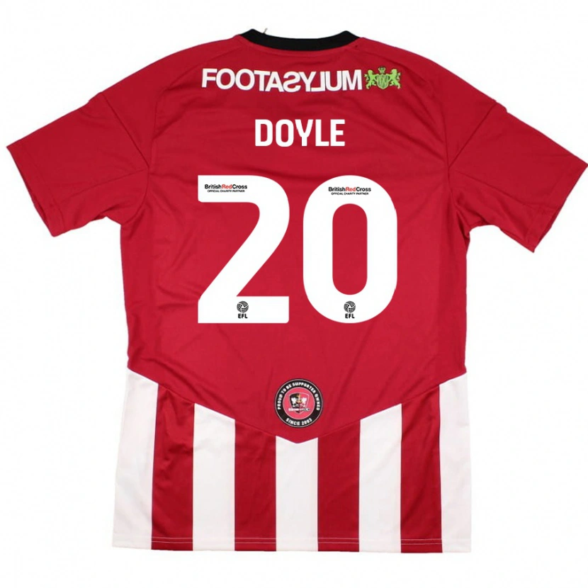 Danxen Niño Camiseta Kamari Doyle #20 Rojo Blanco 1ª Equipación 2024/25 La Camisa