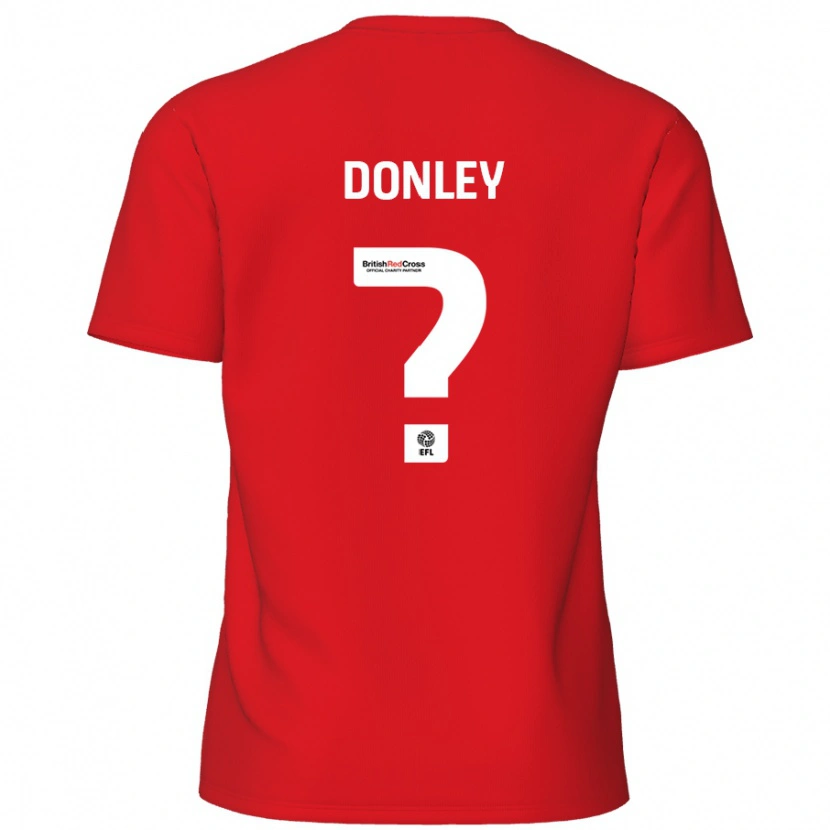 Danxen Niño Camiseta Jamie Donley #0 Rojo 1ª Equipación 2024/25 La Camisa