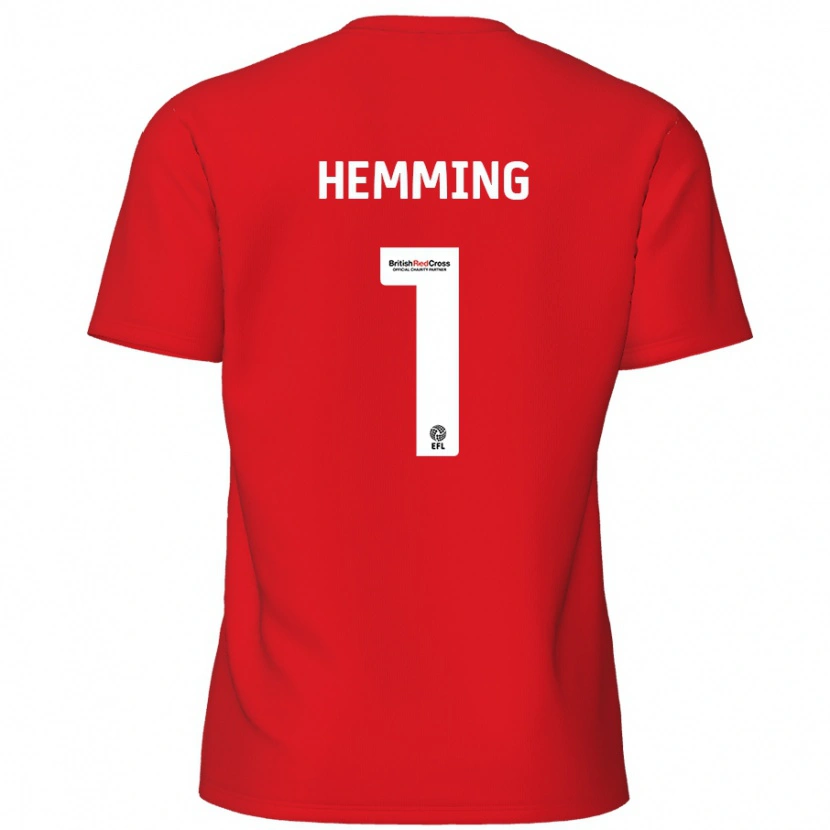 Danxen Niño Camiseta Zach Hemming #1 Rojo 1ª Equipación 2024/25 La Camisa