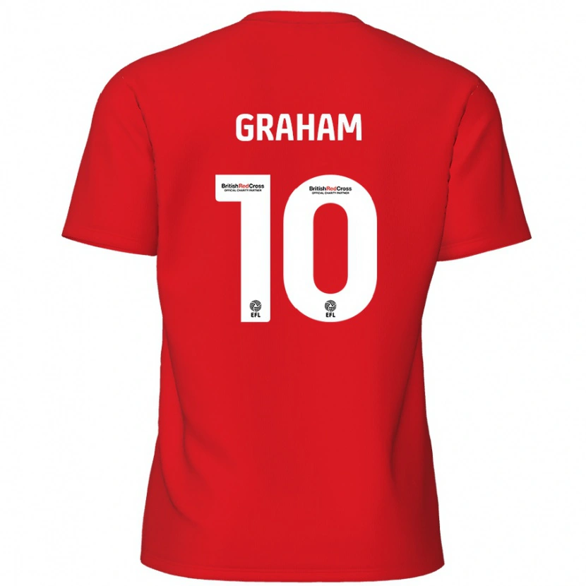 Danxen Niño Camiseta Jordan Graham #10 Rojo 1ª Equipación 2024/25 La Camisa