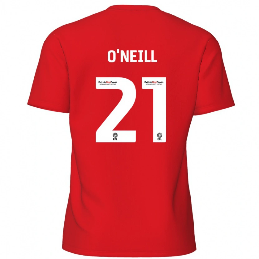 Danxen Niño Camiseta Ollie O'neill #21 Rojo 1ª Equipación 2024/25 La Camisa