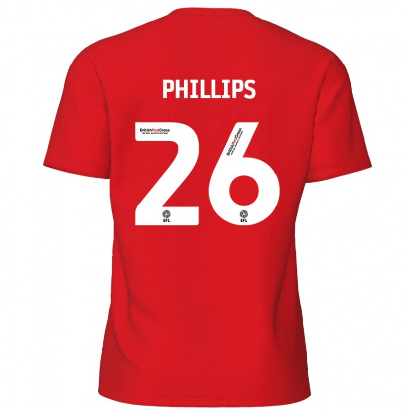 Danxen Niño Camiseta Noah Phillips #26 Rojo 1ª Equipación 2024/25 La Camisa