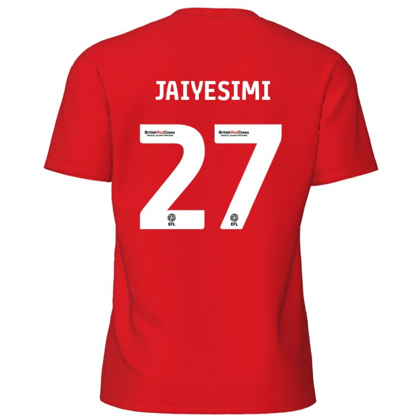 Danxen Niño Camiseta Diallang Jaiyesimi #27 Rojo 1ª Equipación 2024/25 La Camisa