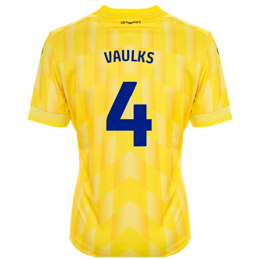 Danxen Niño Camiseta Will Vaulks #4 Amarillo 1ª Equipación 2024/25 La Camisa