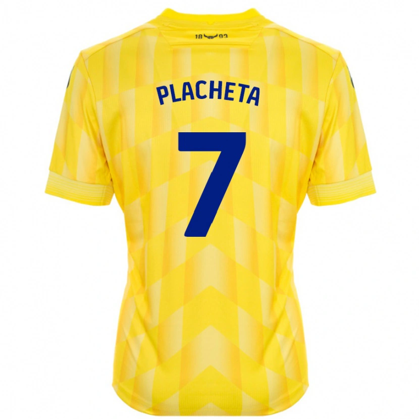 Danxen Niño Camiseta Przemyslaw Placheta #7 Amarillo 1ª Equipación 2024/25 La Camisa