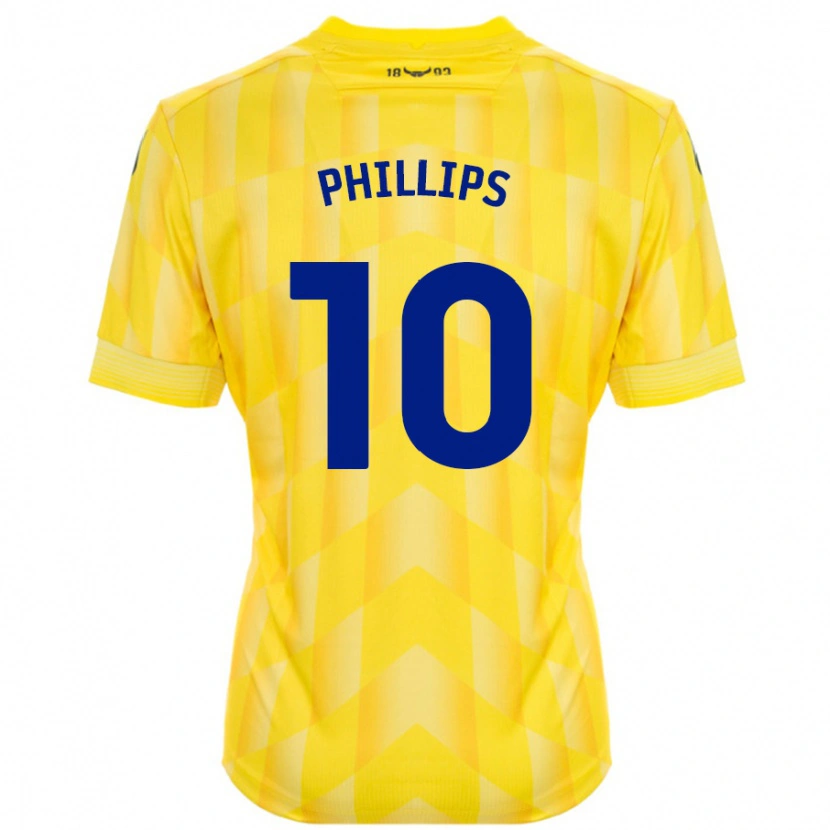 Danxen Niño Camiseta Matt Phillips #10 Amarillo 1ª Equipación 2024/25 La Camisa