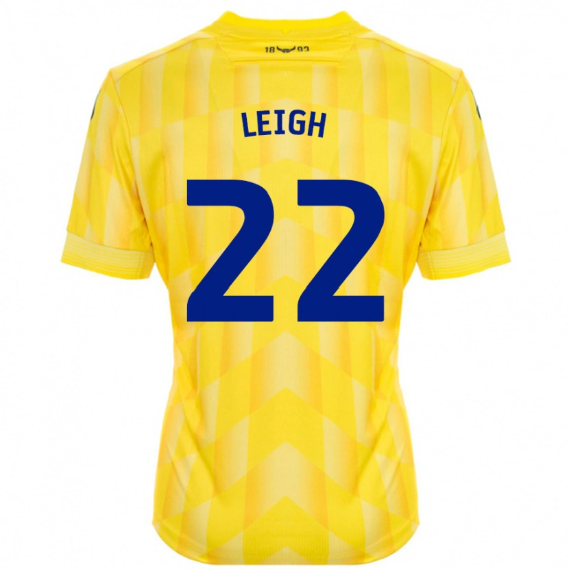 Danxen Niño Camiseta Greg Leigh #22 Amarillo 1ª Equipación 2024/25 La Camisa