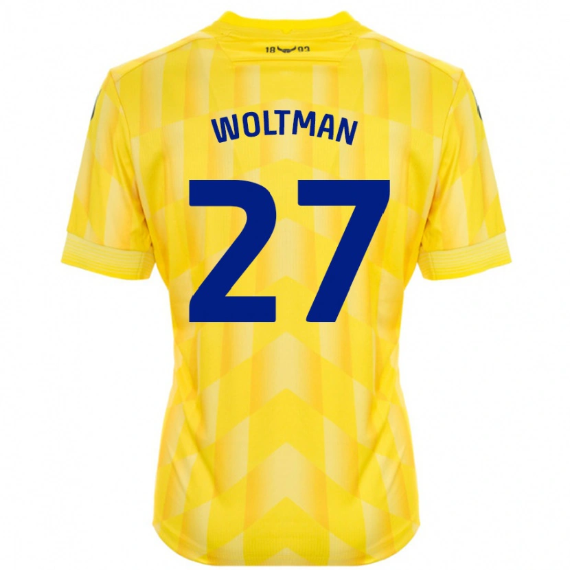 Danxen Niño Camiseta Max Woltman #27 Amarillo 1ª Equipación 2024/25 La Camisa