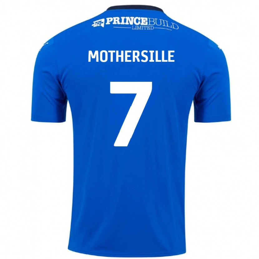 Danxen Niño Camiseta Malik Mothersille #7 Azul Blanco 1ª Equipación 2024/25 La Camisa