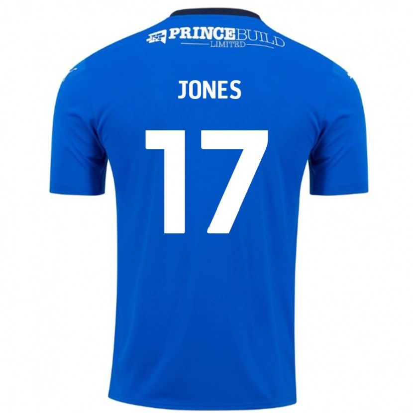 Danxen Niño Camiseta Ricky-Jade Jones #17 Azul Blanco 1ª Equipación 2024/25 La Camisa