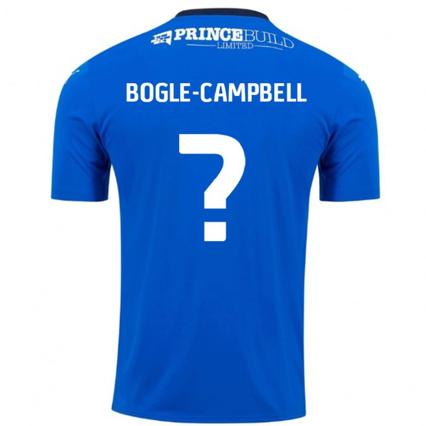 Danxen Niño Camiseta Ma'kel Bogle-Campbell #0 Azul Blanco 1ª Equipación 2024/25 La Camisa