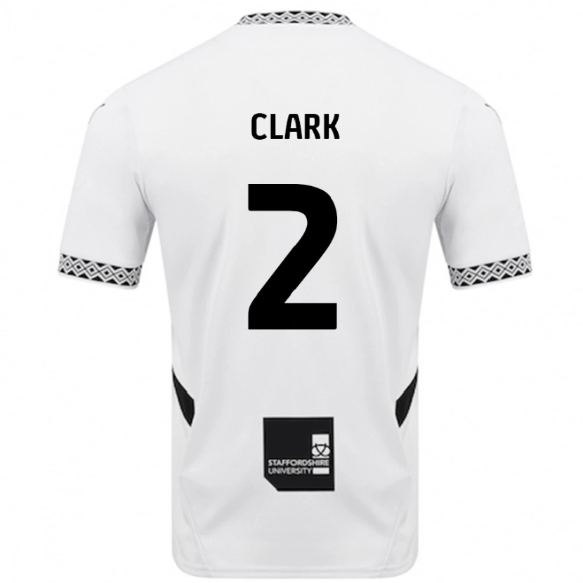 Danxen Niño Camiseta Mitch Clark #2 Blanco 1ª Equipación 2024/25 La Camisa