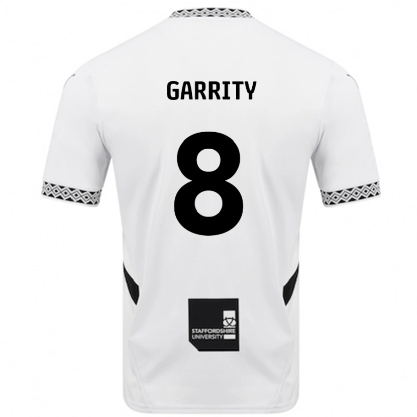 Danxen Niño Camiseta Ben Garrity #8 Blanco 1ª Equipación 2024/25 La Camisa