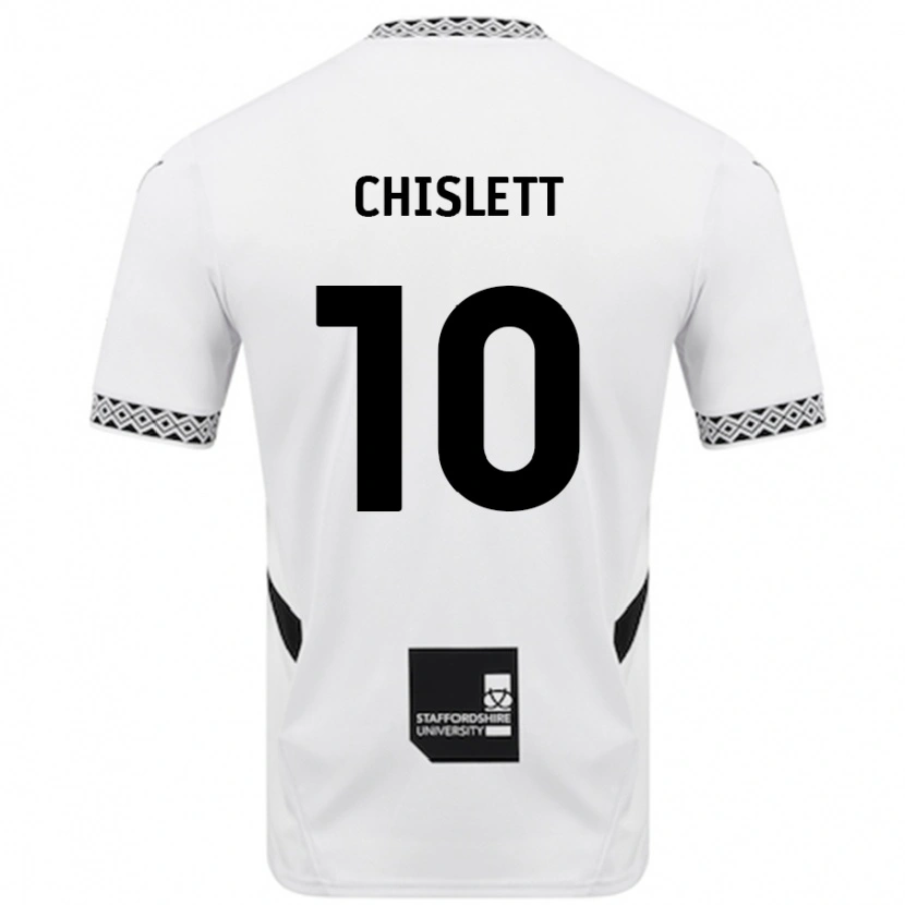 Danxen Niño Camiseta Ethan Chislett #10 Blanco 1ª Equipación 2024/25 La Camisa