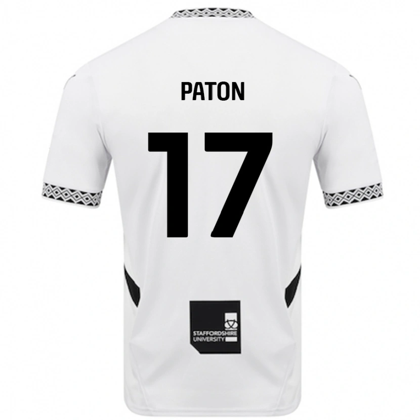 Danxen Niño Camiseta Ruari Paton #17 Blanco 1ª Equipación 2024/25 La Camisa