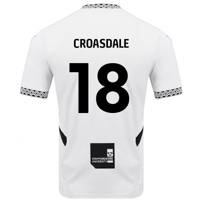 Danxen Niño Camiseta Ryan Croasdale #18 Blanco 1ª Equipación 2024/25 La Camisa