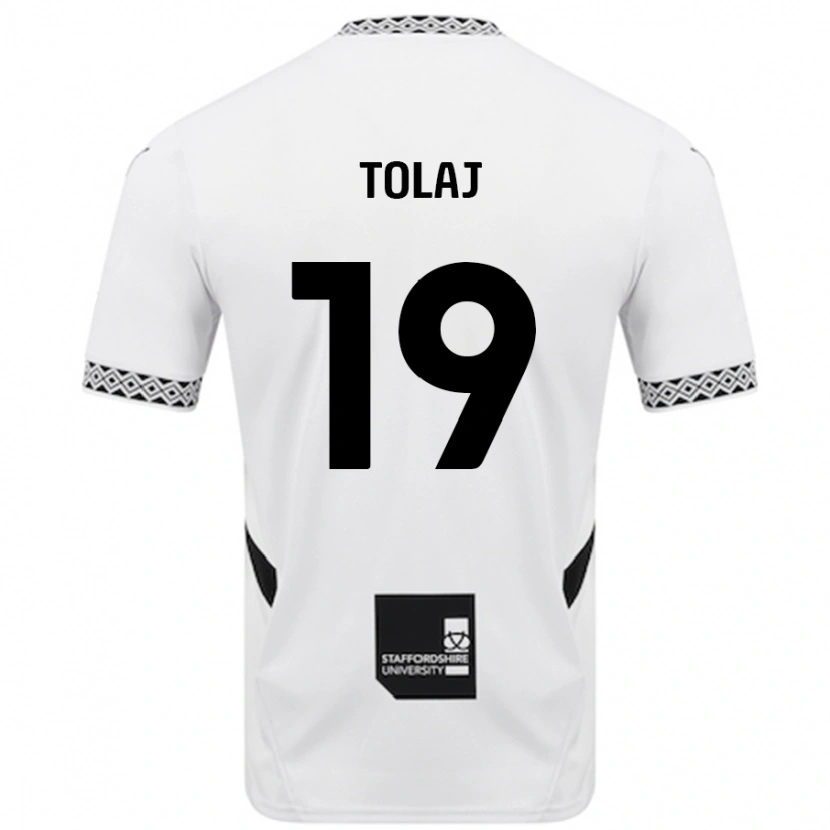 Danxen Niño Camiseta Lorent Tolaj #19 Blanco 1ª Equipación 2024/25 La Camisa