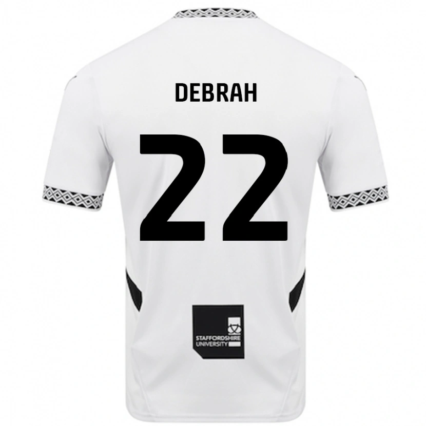 Danxen Niño Camiseta Jesse Debrah #22 Blanco 1ª Equipación 2024/25 La Camisa