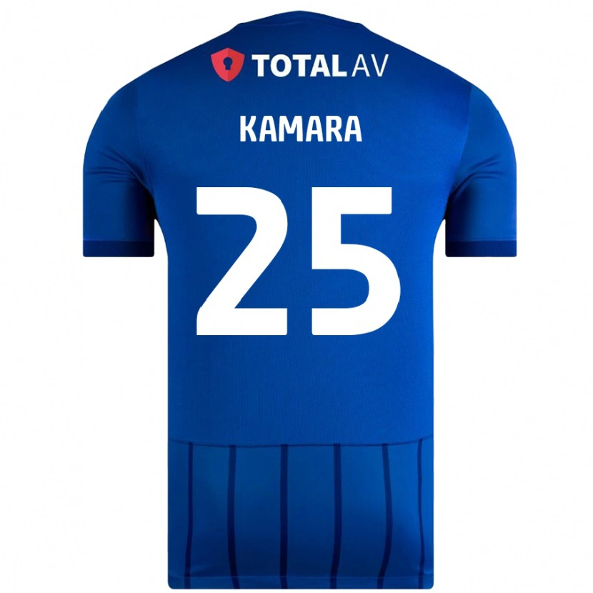 Danxen Niño Camiseta Abdoulaye Kamara #25 Azul 1ª Equipación 2024/25 La Camisa