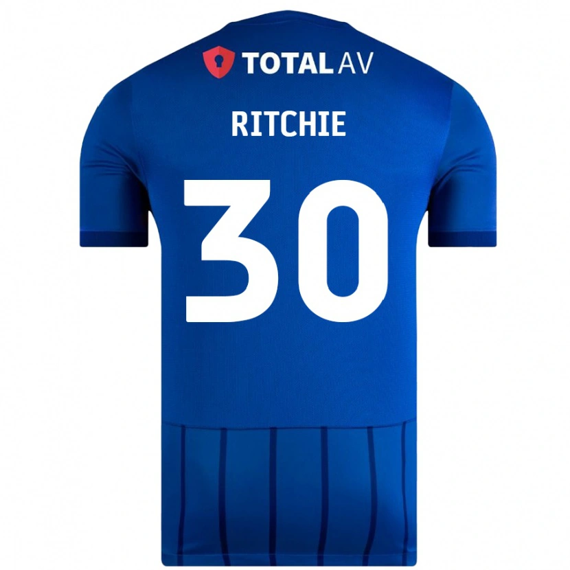 Danxen Niño Camiseta Matt Ritchie #30 Azul 1ª Equipación 2024/25 La Camisa