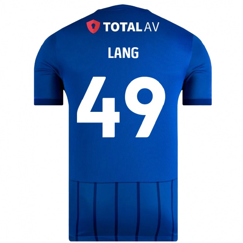 Danxen Niño Camiseta Callum Lang #49 Azul 1ª Equipación 2024/25 La Camisa