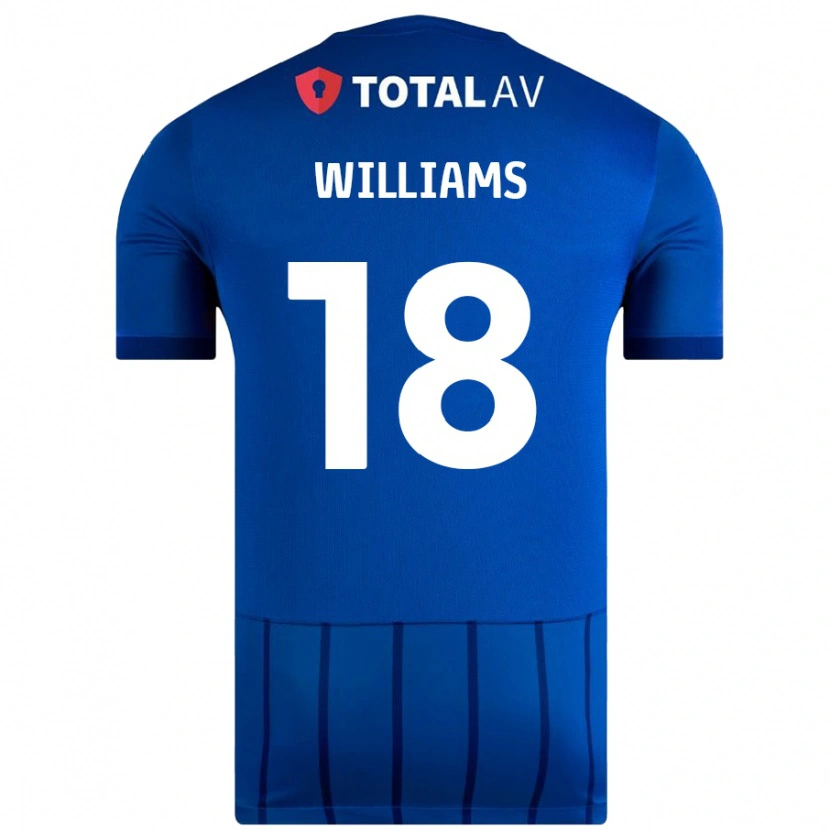 Danxen Niño Camiseta Scarlett Williams #18 Azul 1ª Equipación 2024/25 La Camisa