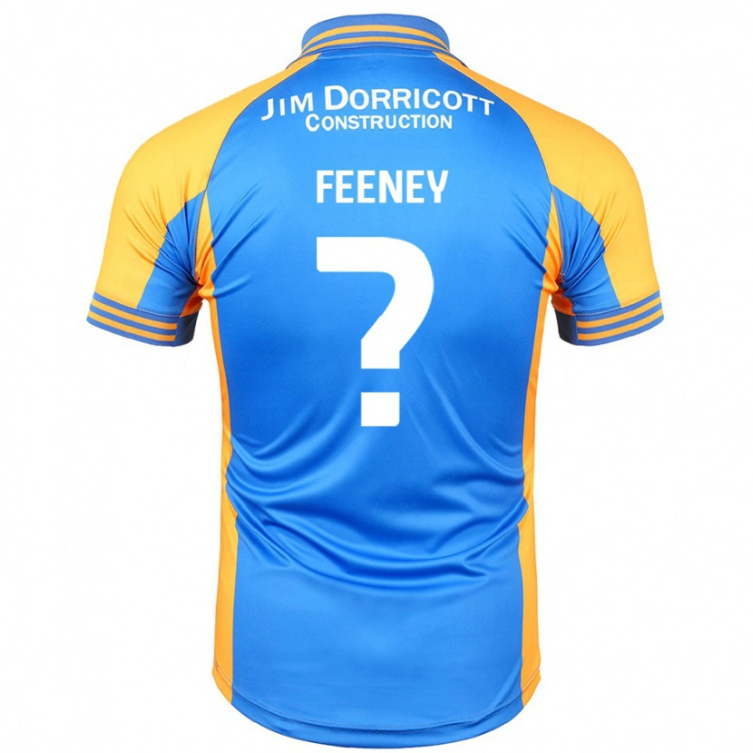 Danxen Niño Camiseta Josh Feeney #0 Azul Ámbar 1ª Equipación 2024/25 La Camisa