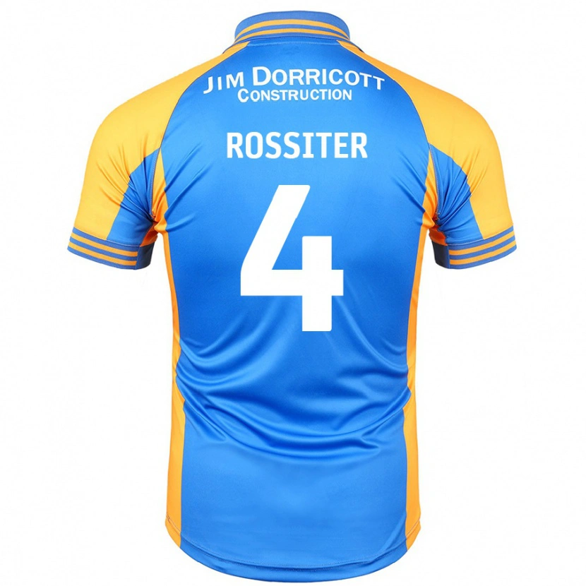 Danxen Niño Camiseta Jordan Rossiter #4 Azul Ámbar 1ª Equipación 2024/25 La Camisa