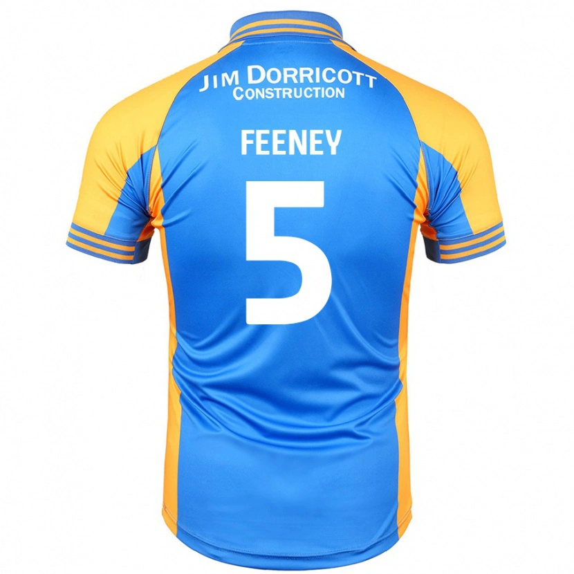 Danxen Niño Camiseta Morgan Feeney #5 Azul Ámbar 1ª Equipación 2024/25 La Camisa