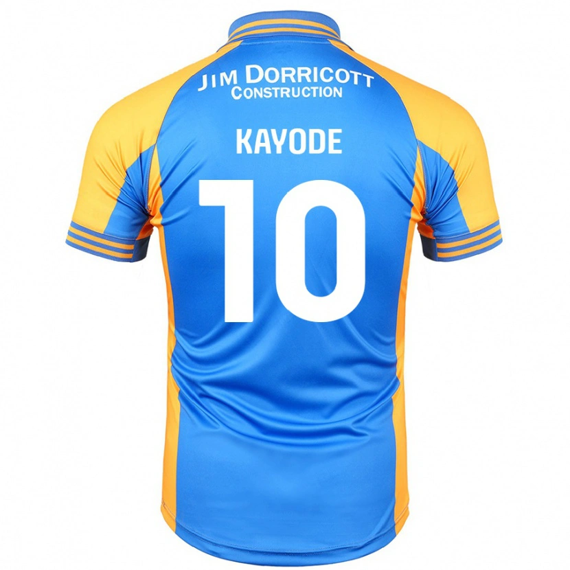 Danxen Niño Camiseta Joshua Kayode #10 Azul Ámbar 1ª Equipación 2024/25 La Camisa