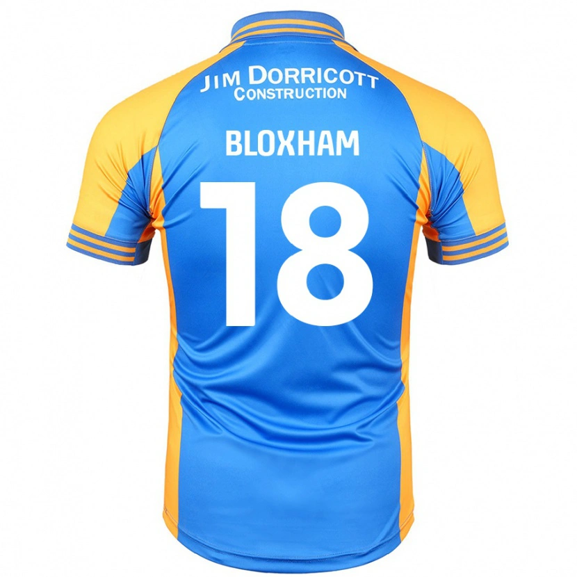 Danxen Niño Camiseta Tom Bloxham #18 Azul Ámbar 1ª Equipación 2024/25 La Camisa