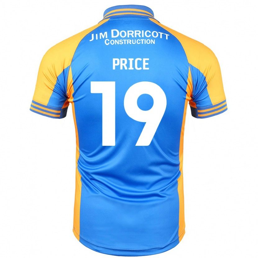 Danxen Niño Camiseta Jack Price #19 Azul Ámbar 1ª Equipación 2024/25 La Camisa