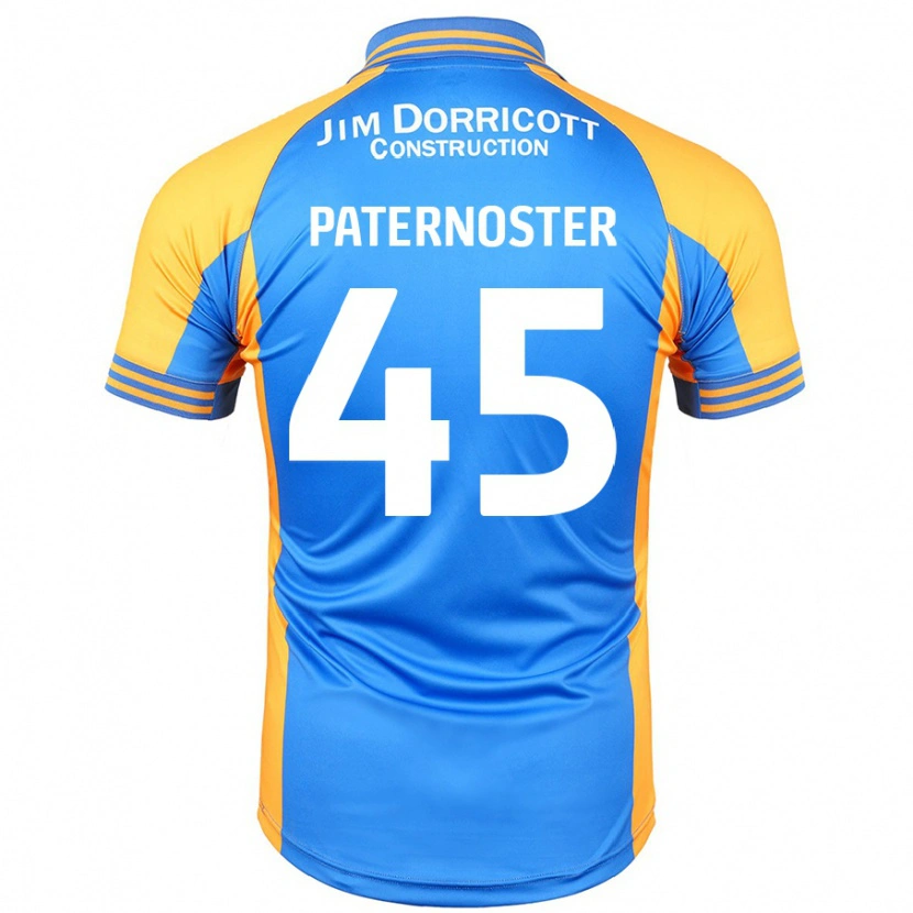 Danxen Niño Camiseta Vladimir Paternoster #45 Azul Ámbar 1ª Equipación 2024/25 La Camisa