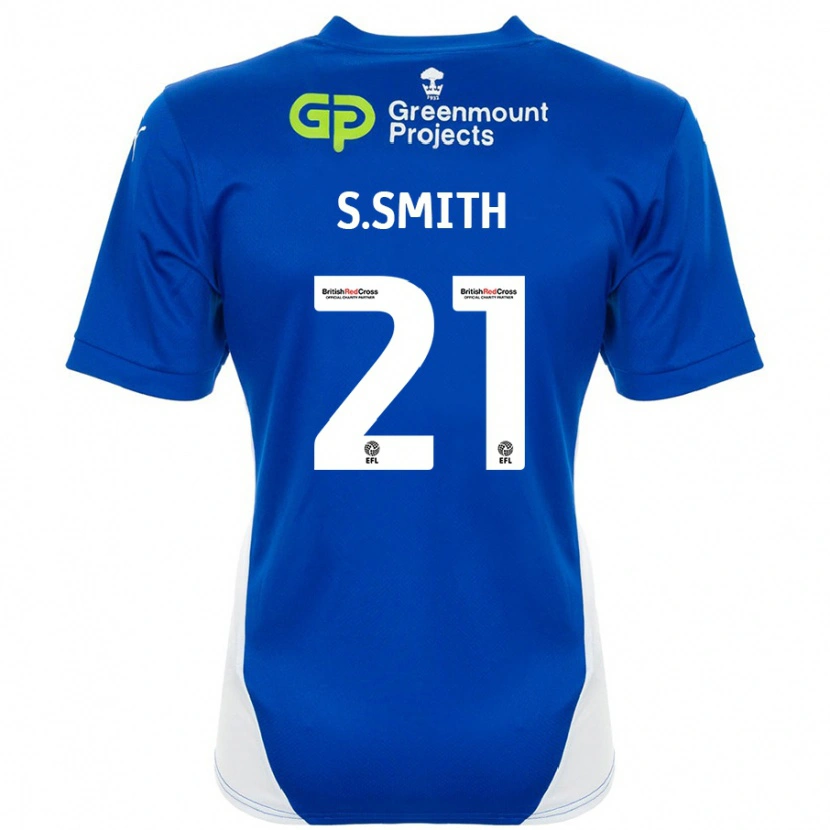 Danxen Niño Camiseta Scott Smith #21 Azul Blanco 1ª Equipación 2024/25 La Camisa