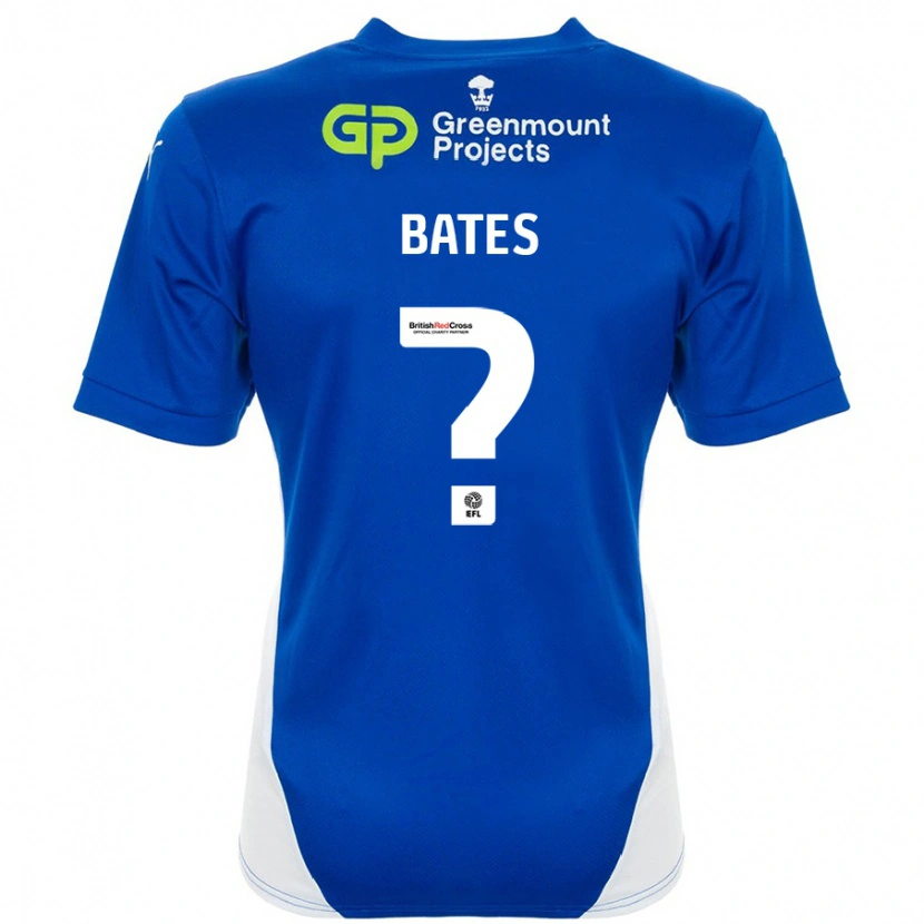 Danxen Niño Camiseta Jack Bates #0 Azul Blanco 1ª Equipación 2024/25 La Camisa