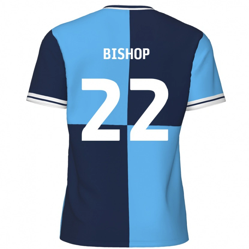 Danxen Niño Camiseta Nathan Bishop #22 Azul Cielo Azul Oscuro 1ª Equipación 2024/25 La Camisa